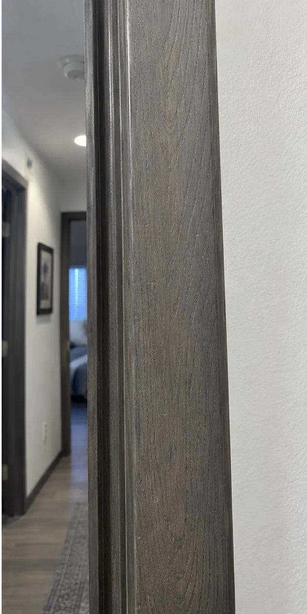 Same doorframe after ScratchZero repair, scrape blended